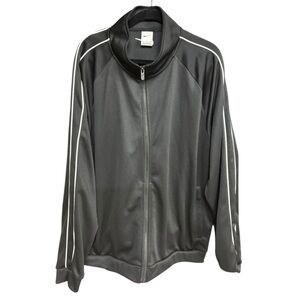 Nike Black Jacket With White Piping Sports Wear Jacket I Size: XL